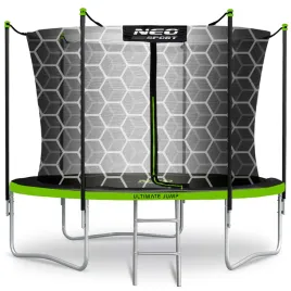 trampolina-ogrodowa-dla-dzieci-252cm-8ft-drabinka-siatka-wewnetrzna