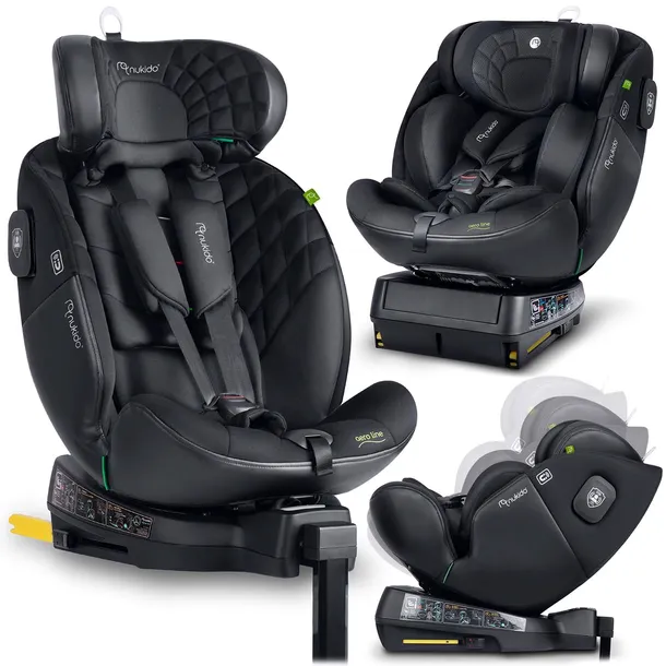FOTELIK SAMOCHODOWY OBROTOWY z NOGĄ 0-36KG ISOFIX NUKIDO I-SIZE 40-150cm