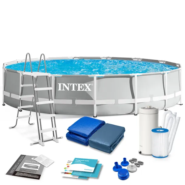 Basen ogrodowy stelażowy 457x107 INTEX ZESTAW
