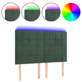 zaglowek-do-lozka-z-led-ciemnozielony-144x5