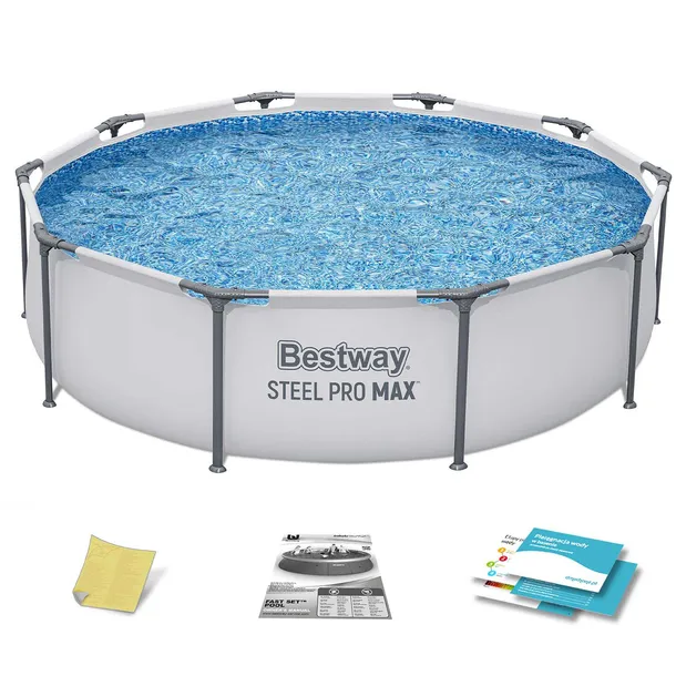 BASEN STELAŻOWY OGRODOWY RODZINNY 305x76 BESTWAY ZESTAW 4w1