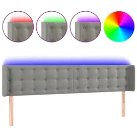 zaglowek-do-lozka-z-led-jasnoszary-163x16x7
