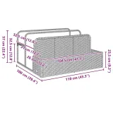 poolside-float-storage-brazowy-110x100x57-cm-poli-waga-z-opakowaniem-9-8-kg-stan-nowy