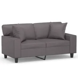 2-osobowa-sofa-z-poduszkami-szara-120-cm-sztuczna-skora