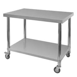 stol-ze-stali-nierdzewnej-centralny-z-polka-na-kolkach-mega-m-x-standard-s-