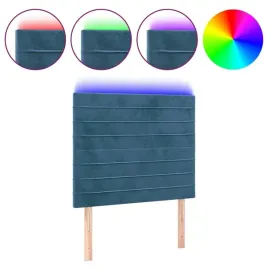zaglowek-do-lozka-z-led-ciemnoniebieski-80x5x118-128-cm
