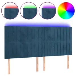 zaglowek-do-lozka-z-led-ciemnoniebieski-180x5x118-128-cm