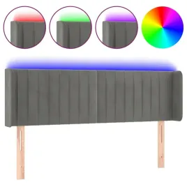 zaglowek-do-lozka-z-led-jasnoszary-147x16x7