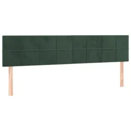 zaglowki-do-lozka-2-szt-ciemnozielony-100x