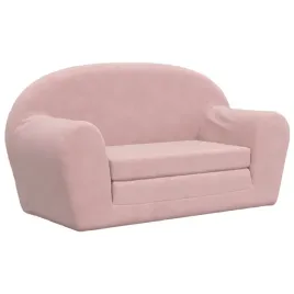 2-os-sofa-dla-dzieci-rozkladana-rozowa-miekki-plusz