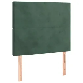 zaglowki-do-lozka-2-szt-ciemnozielony-100x5x78-88cm-aksamit
