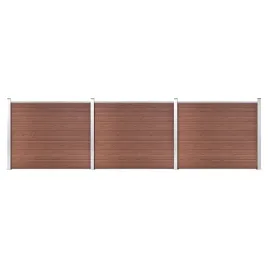 vidaxl-zestaw-ogrodzeniowy-z-wpc-526-x-146-cm-brazowy