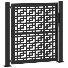 brama-ogrodowa-czarna-105x105-cm-stalowy-krzyz-wz