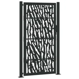 brama-ogrodowa-czarna-105x180-cm-stalowy-wzor-sl