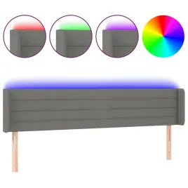 zaglowek-do-lozka-z-led-ciemnoszary-163x16x