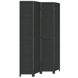 parawan-pokojowy-4-panelowy-czarny-lite-drewno
