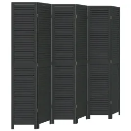 parawan-pokojowy-6-panelowy-czarny-lite-drewno