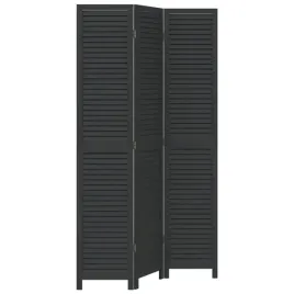 parawan-pokojowy-3-panelowy-czarny-lite-drewno