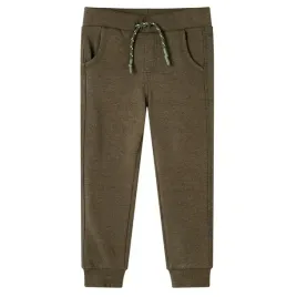 dzieciece-spodnie-dresowe-melanz-khaki-92