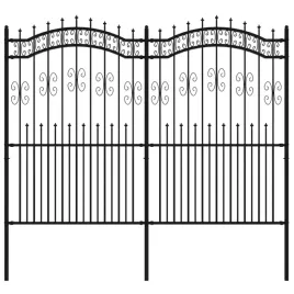 ogrodzenie-z-grotami-czarne-222-cm-malowana-pro