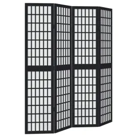 parawan-pokojowy-4-panelowy-czarny-lite-drewno