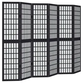 parawan-pokojowy-6-panelowy-czarny-lite-drewno