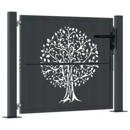 furtka-ogrodowa-antracytowa-105x80-cm-stal-motyw-drzewa
