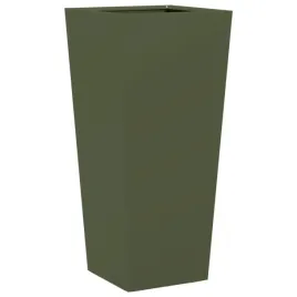donica-ogrodowa-oliwkowozielona-35x35x75-cm-stalowa