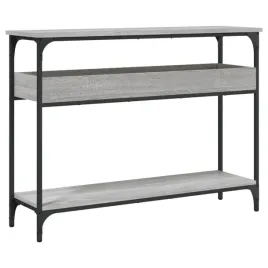 stolik-konsolowy-z-polka-szary-dab-sonoma-100x29x75-cm