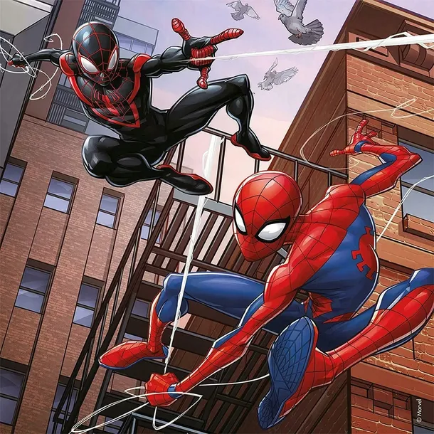 puzzle-3x49-spiderman-w-akcji-kolekcja-marvel