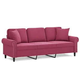 3-osobowa-sofa-z-poduszkami-winna-czerwien-180-cm-aksamit