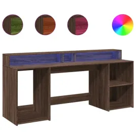 biurko-z-podswietleniem-led-brazowy-dab-200x55x91-cm