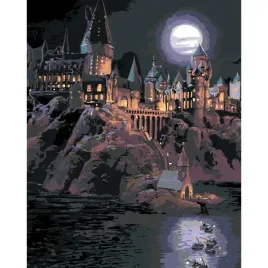 malowanie-po-numerach-z-rama-obrazy-do-malowania-hogwart-noca-40x50-cm