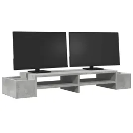 podstawka-pod-monitor-z-przegrodami-szary-beton-100x27x15-cm