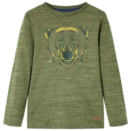 koszulka-dziecieca-z-dlugimi-rekawami-khaki-melanz-104