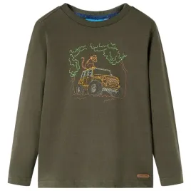 koszulka-dziecieca-z-dlugimi-rekawami-khaki-128