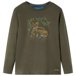 koszulka-dziecieca-z-dlugimi-rekawami-khaki-104