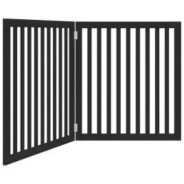 skladana-bramka-dla-psa-2-panele-czarna-160-cm