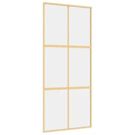 drzwi-przesuwne-zlote-90x205-cm-przezroczyste-szklo-esg