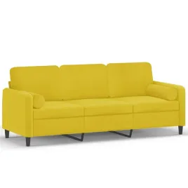 3-osobowa-sofa-z-poduszkami-zolta-180-cm-aksamit