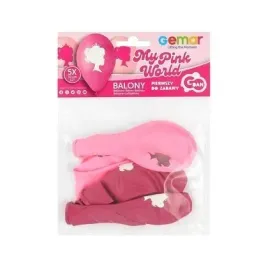balony-premium-my-pink-world-w-koronie-30cm-5szt