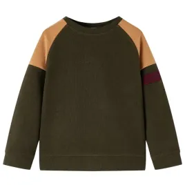 bluza-dziecieca-kolor-ciemne-khaki-i-camelowy-1