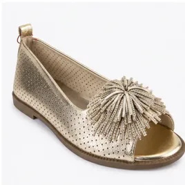 zlote-baleriny-damskie-azurowe-peep-toe-z-ozdoba-skorzana-wkladka-39