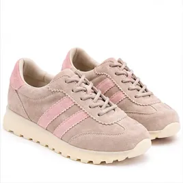 skorzane-sneakersy-damskie-bezowo-rozowe-zamszowe-casual-38