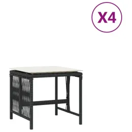 stolki-ogrodowe-z-poduszkami-4-szt-czarne-41x