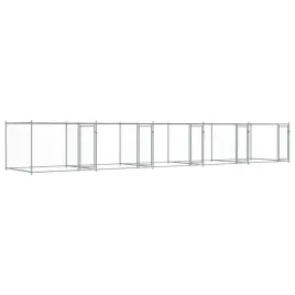 klatka-dla-psa-z-drzwiami-szara-10x2x15-m-sta