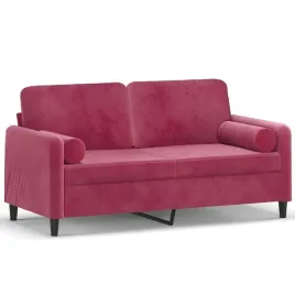 2-osobowa-sofa-z-poduszkami-winna-czerwien-140-cm-aksamit
