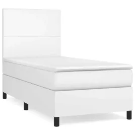 lozko-kontynentalne-z-materacem-biale-ekoskora-100x200-cm