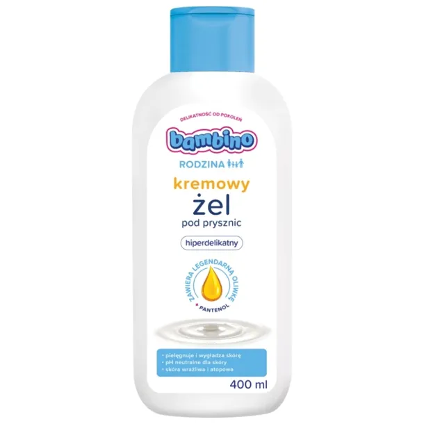 Bambino Rodzina Hipoalergiczny Kremowy Żel pod Prysznic 400ML