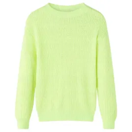 sweter-dzieciecy-z-dzianiny-zolty-neonowy-128